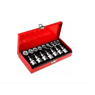 Jogo de Soquetes 1/2 Torx 16 Peças